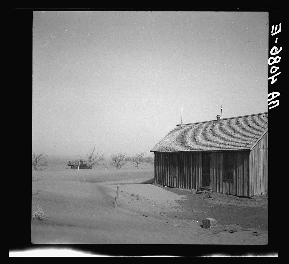 Barnyard. Cimarron County, Oklahoma. Sourced from the Library of Congress.