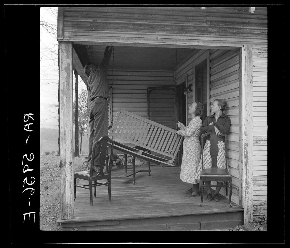 The Eargle family moving out of their old home at Fairfield, Alabama. They will become homesteaders of Gardendale, Alabama.…