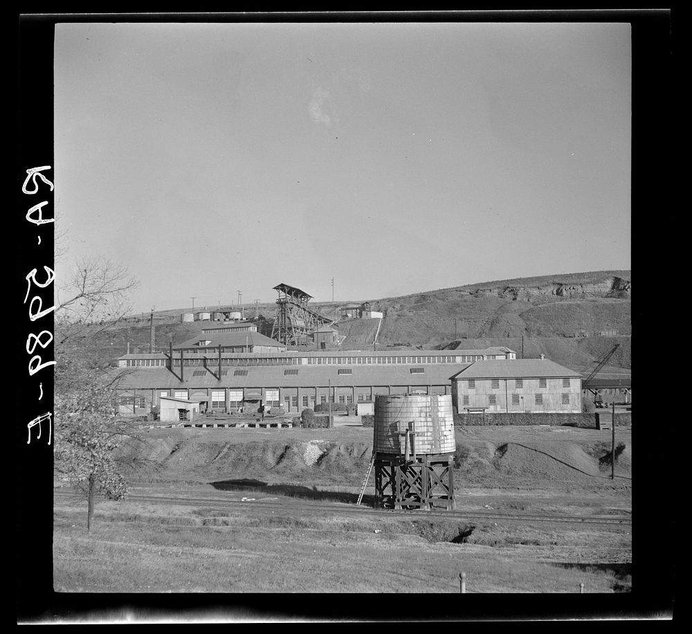 An iron ore mine near Bessemer, Alabama. Some of the Rehabilitation Administration homesteaders work here. Sourced from the…