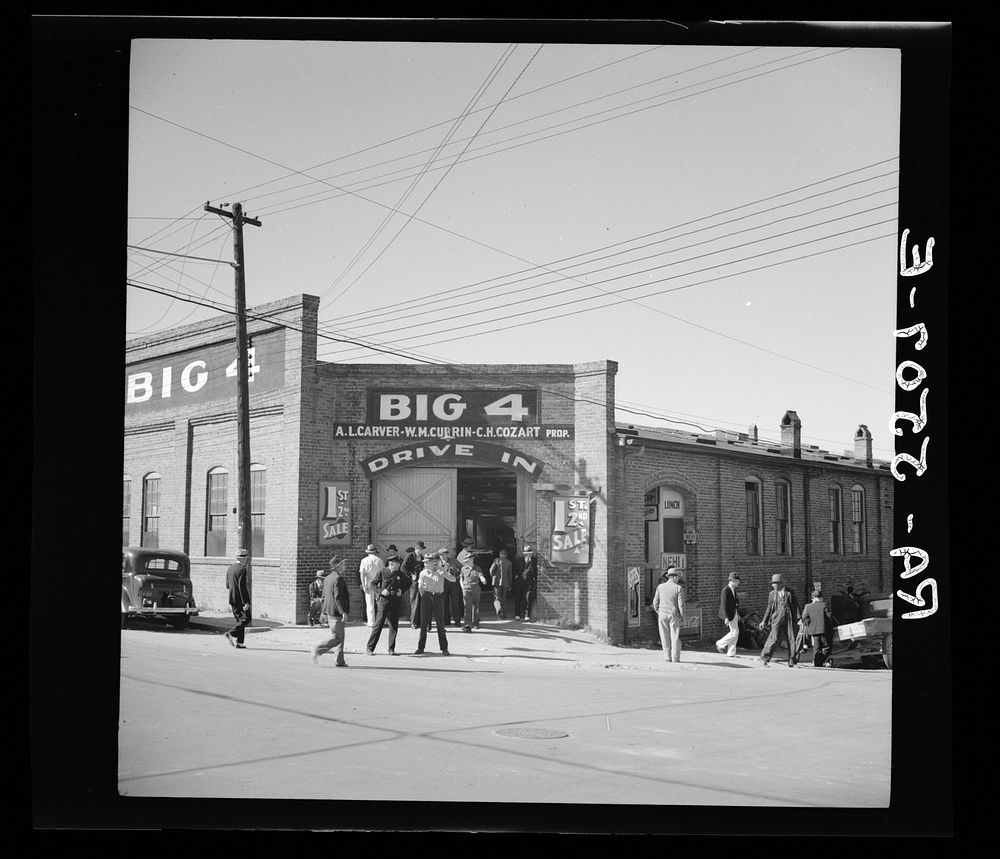 Tobacco warehouses. Durham, North Carolina. Sourced from the Library of Congress.