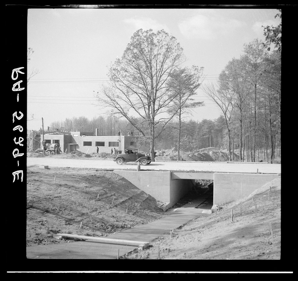 Underpasses mean safety for children at Greenbelt, Maryland. Sourced from the Library of Congress.