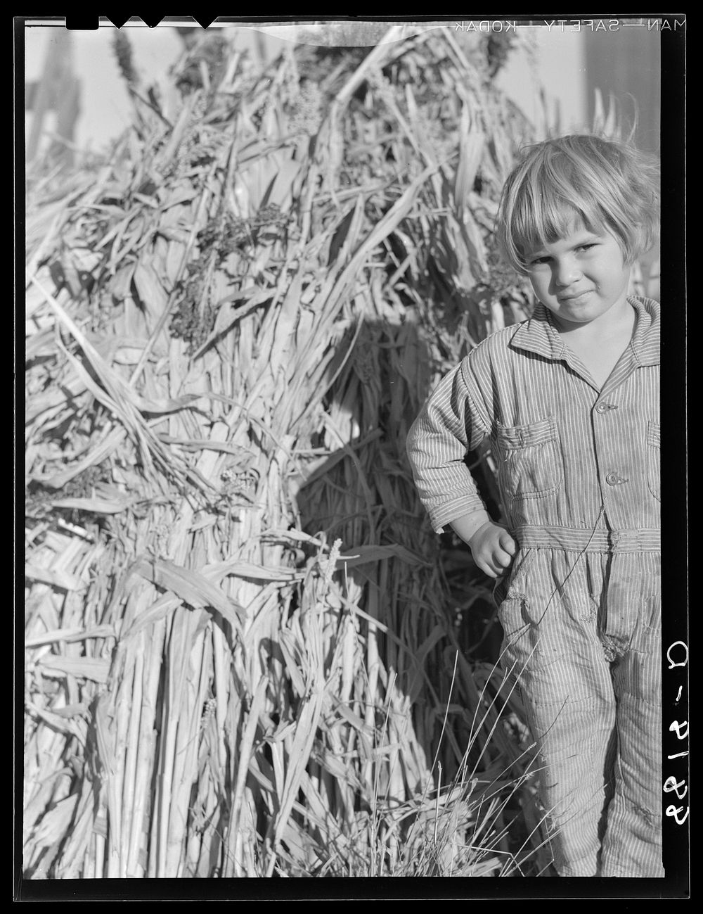 Farmer's daughter. Republic County, Kansas. Sourced from the Library of Congress.