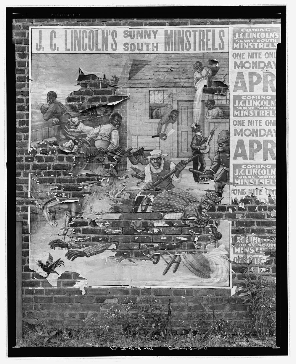 Minstrel poster. Alabama. Sourced from the Library of Congress.