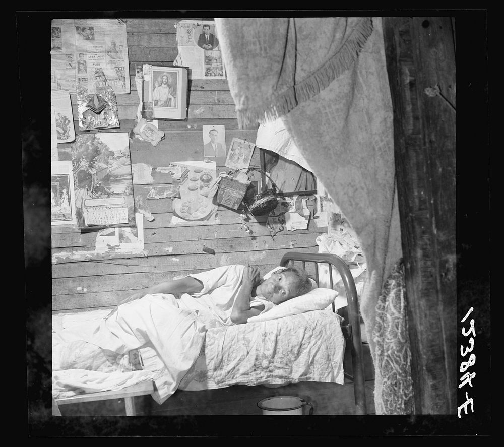 Woman suffering from malaria in the workers' quarter of Porta de Tierra. San Juan, Puerto Rico. Sourced from the Library of…