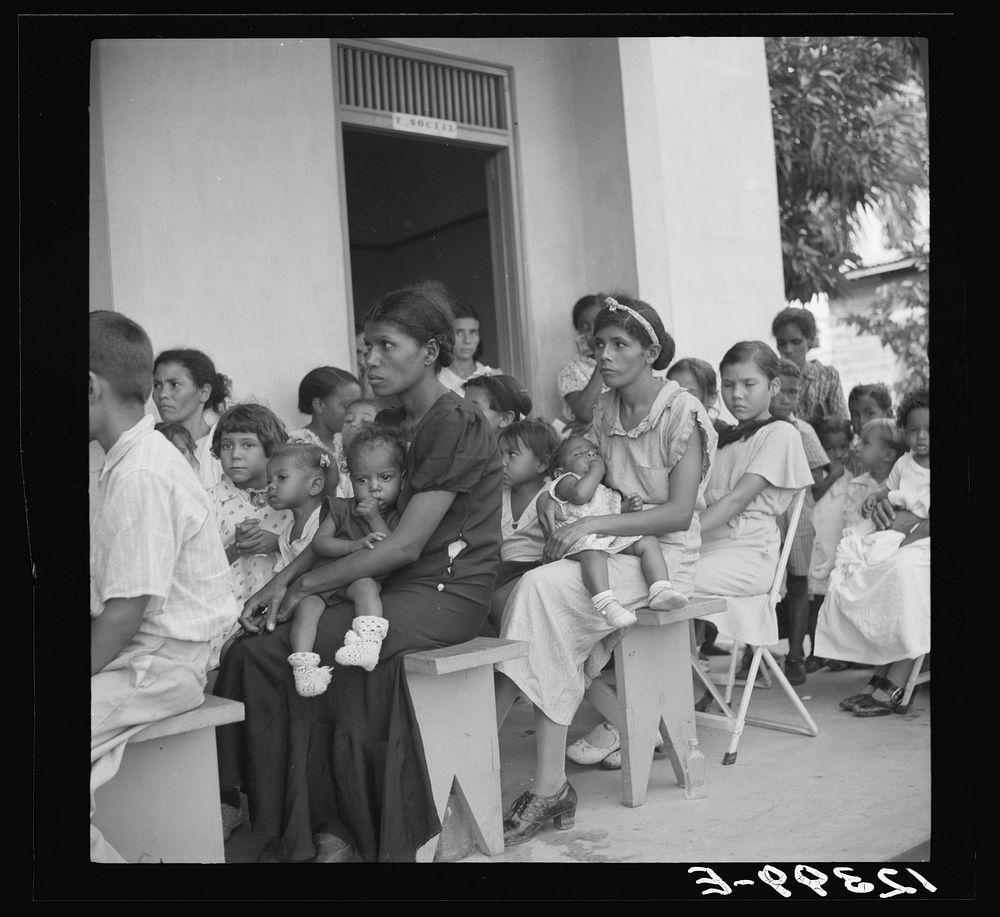Children's day at a P.R.R.A. (Puerto Rico Resettlement Administration) health center. San Juan, Puerto Rico. Sourced from…