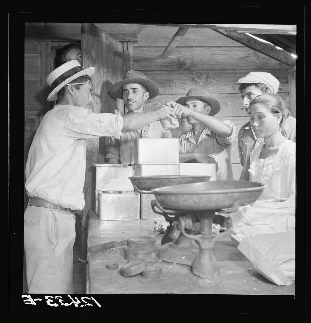 Interior of country store in the hills. Puerto Rico. Sourced from the Library of Congress.