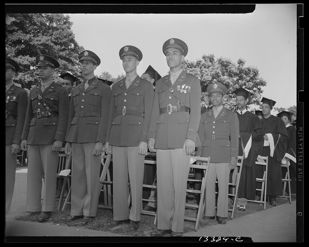Washington, D.C. Commencement exercises at Howard University. Sourced from the Library of Congress.
