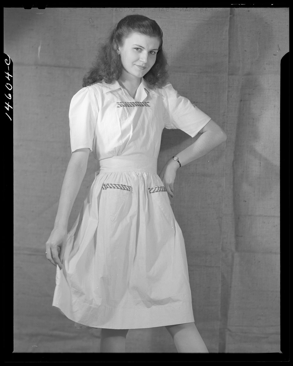 Washington, D.C. Modeling osnaburg pinafore worked out for a high school girl on a low income by graduate students of the…