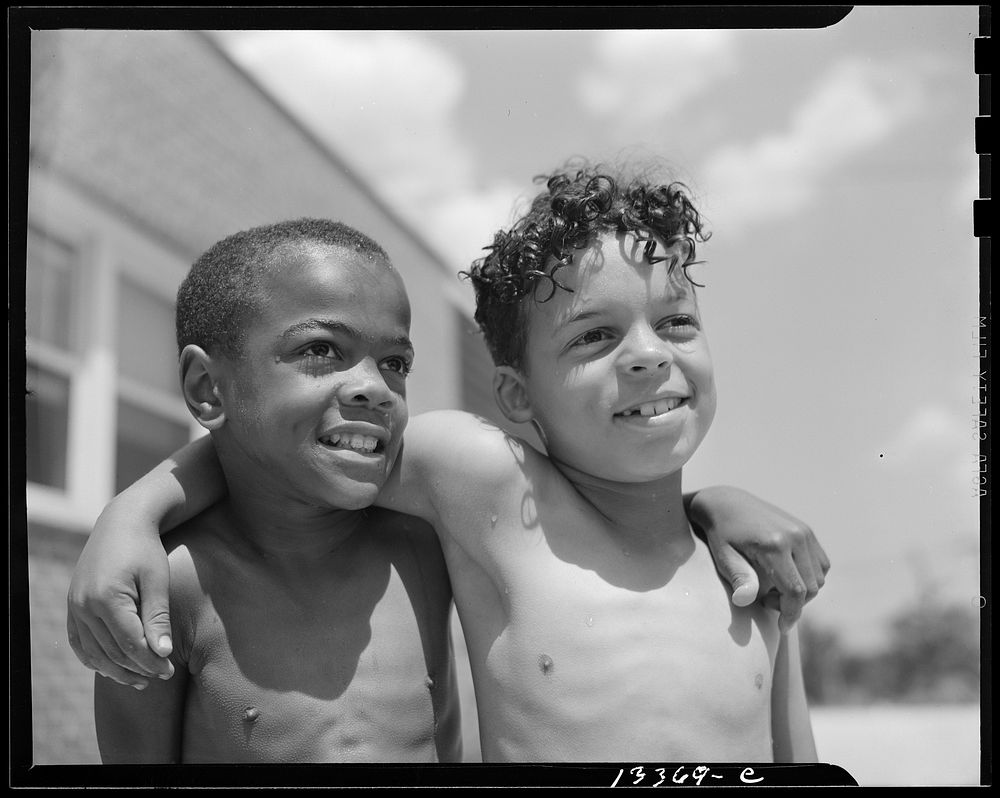 Anacostia, D.C. Frederick Douglass housing project. Children. Sourced from the Library of Congress.