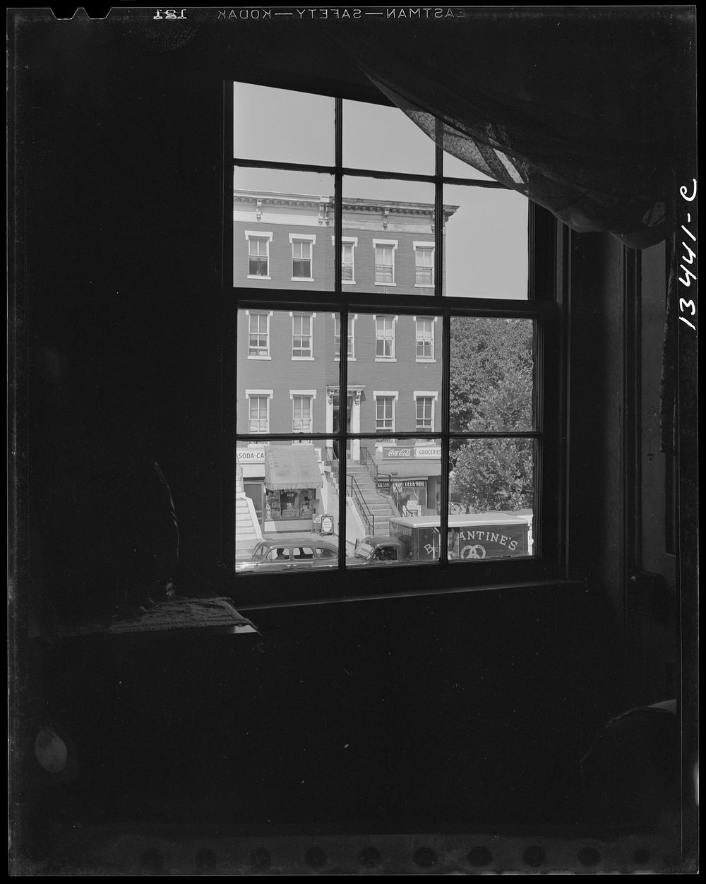 Washington, D.C. View from the bedroom window of Mrs. Ella Watson, a government worker. Sourced from the Library of Congress.