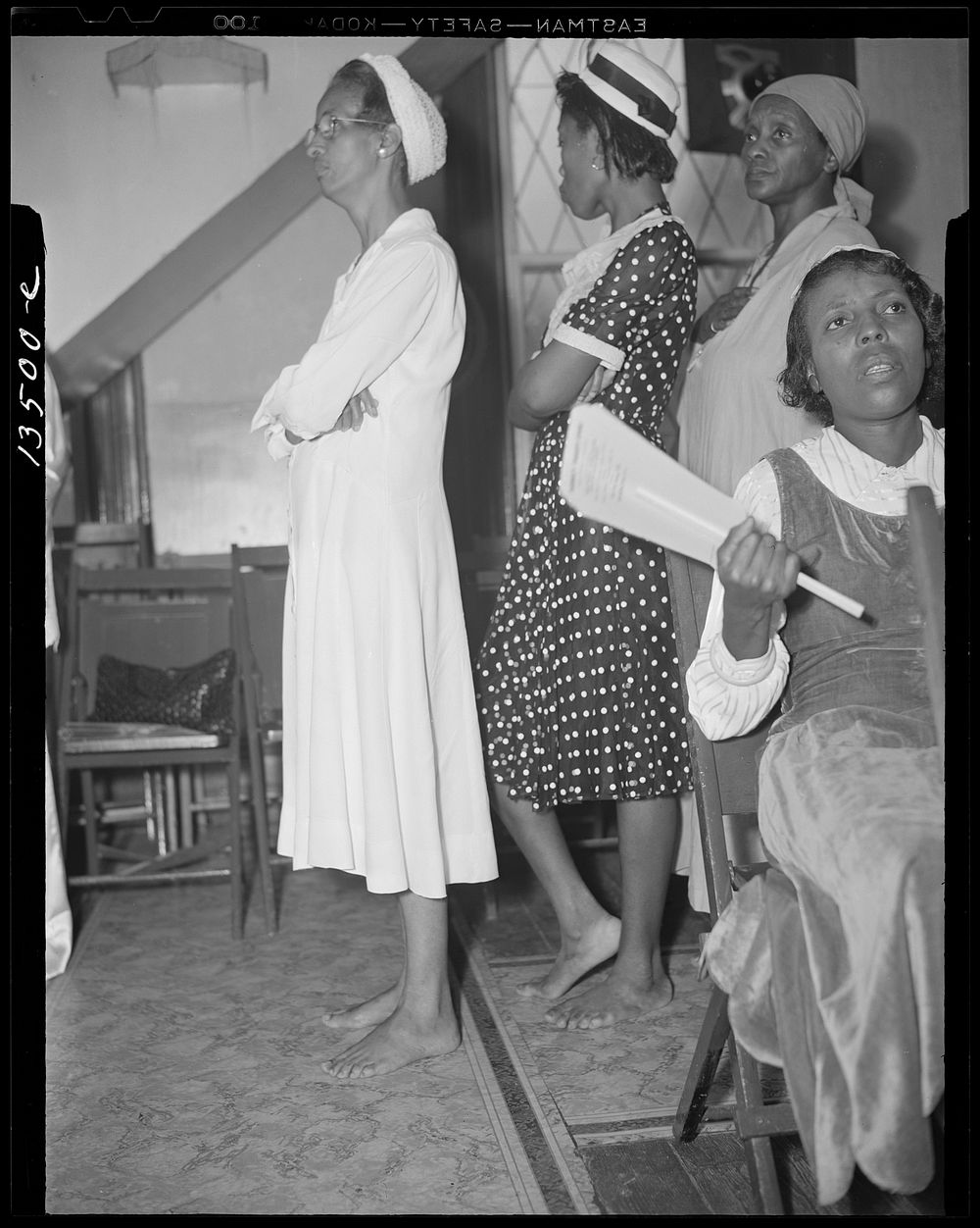 Washington, D.C. As in Moses' time, members of the St. Martins Spiritual Church remove their shoes during the annual "flower…