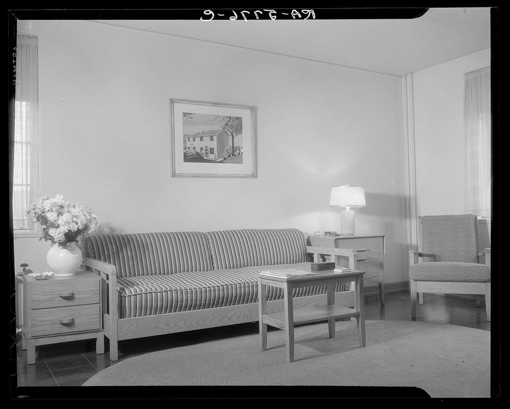 [Untitled photo, possibly related to: Interior at Greenbelt, Maryland]. Sourced from the Library of Congress.