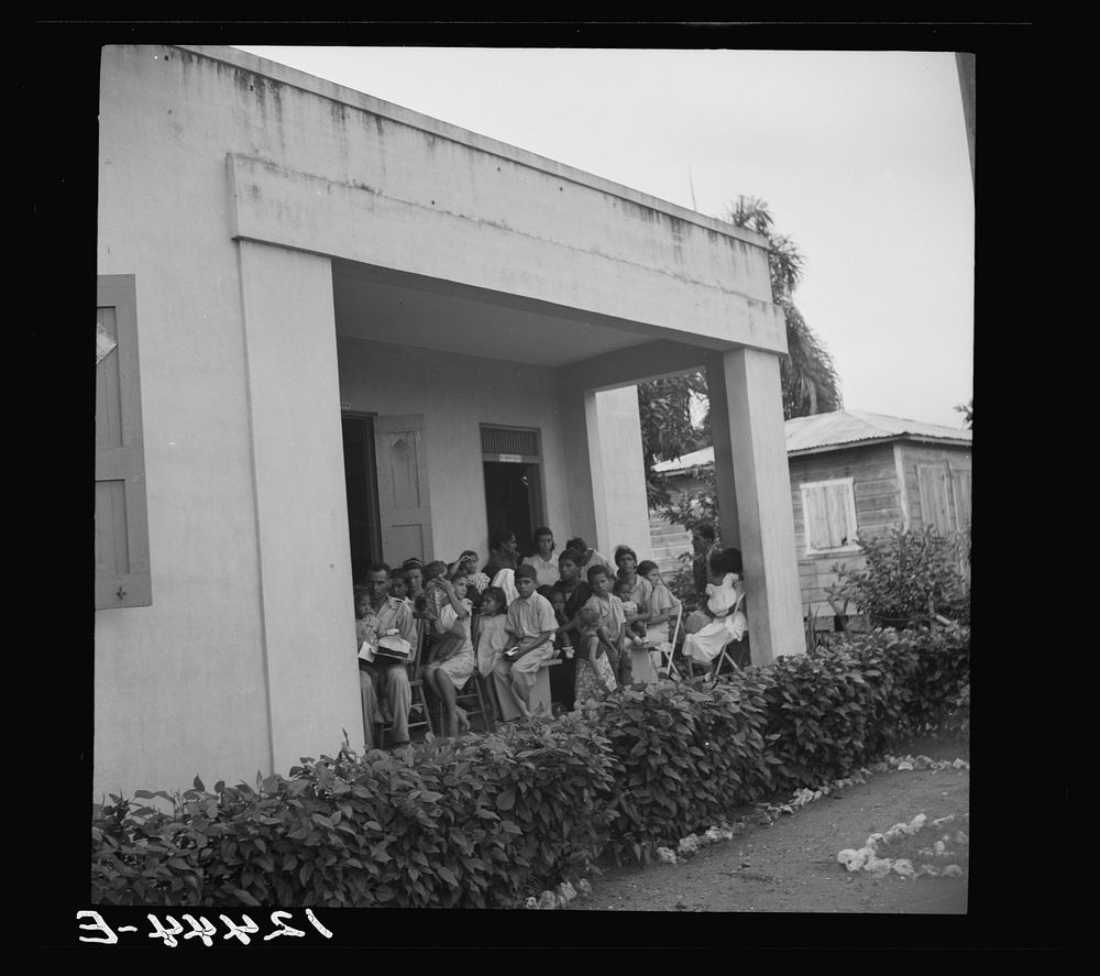 [Untitled photo, possibly related to: Children's day at a P.R.R.A. (Puerto Rico Resettlement Administration) health center.…