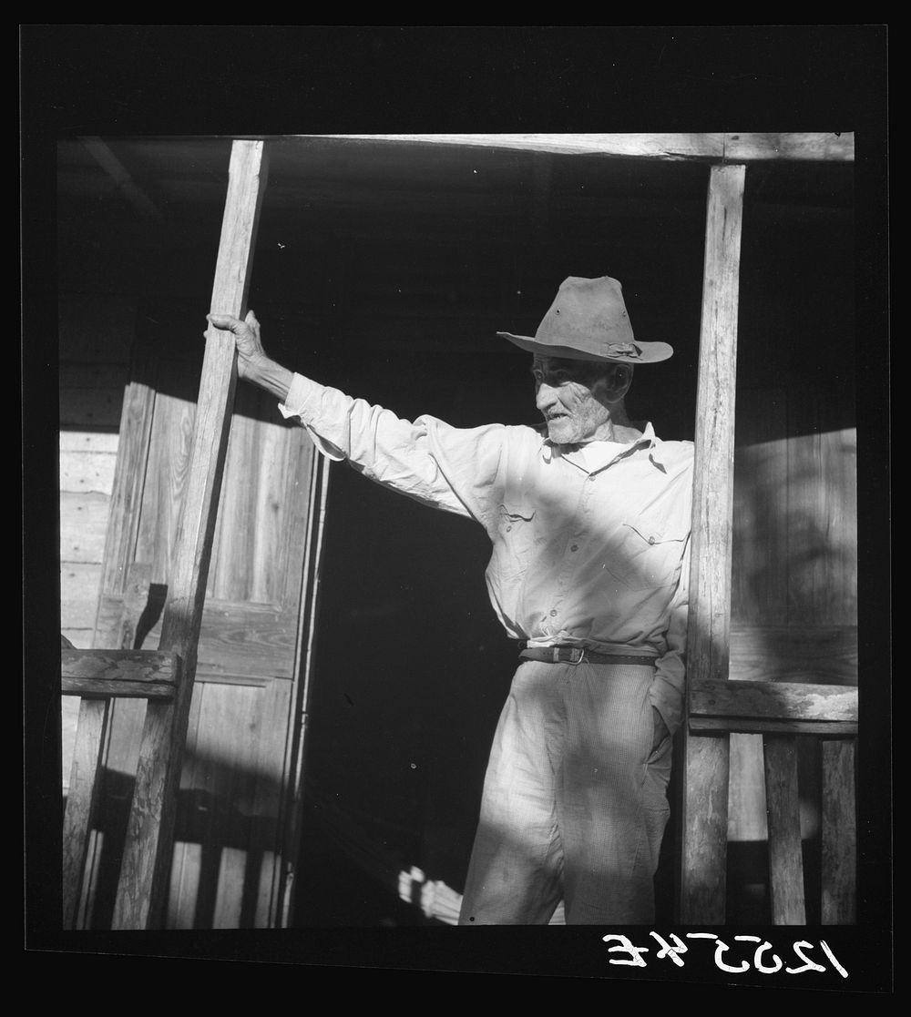 [Untitled photo, possibly related to: Old "Jibaro," patriarch of a clan of twenty-one tobacco hillfarmers. Puerto Rico].…