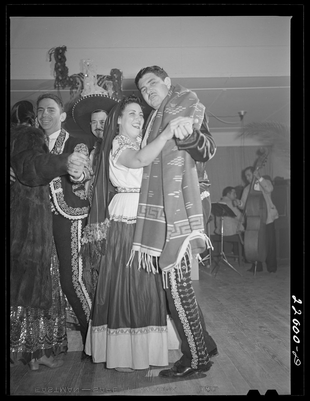 Brownsville, Texas. Charro Days fiesta. Dance given by Mexican girls called the Live, Love and Laugh Club, or the Triple L…
