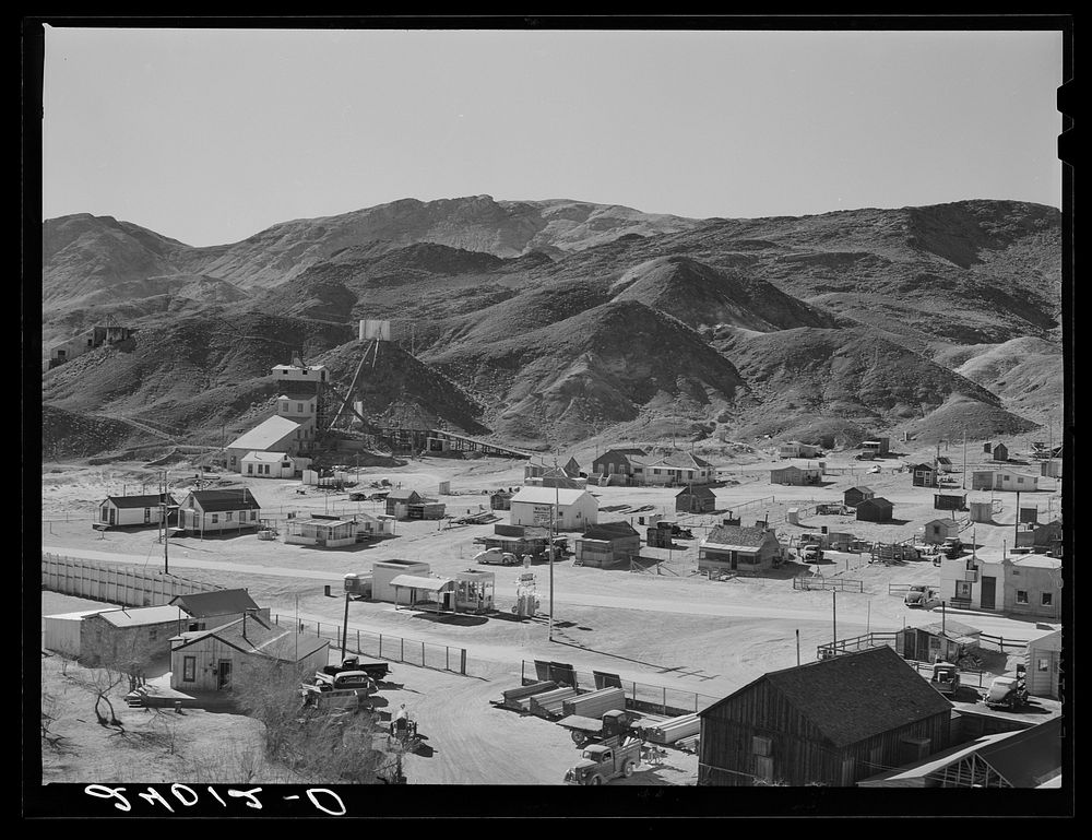 Active mining town. Silver Peak, Nevada. Sourced from the Library of Congress.