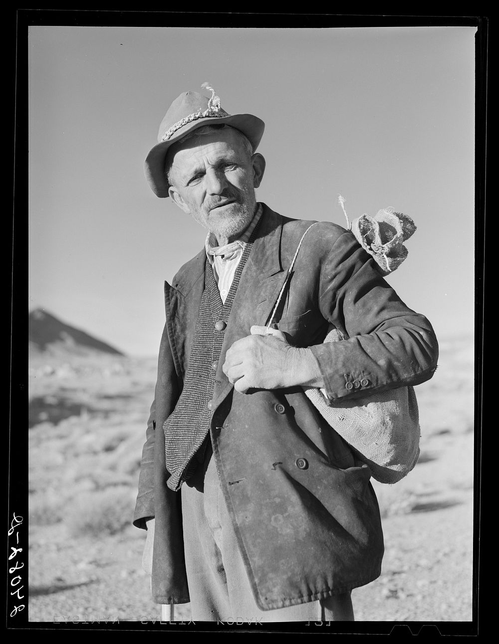 Rocky Mountain George, old-time prospector. Esmeralda County, Nevada. Sourced from the Library of Congress.