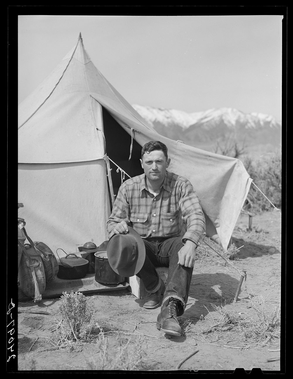 Basque sheepherder. Dangberg Ranch, Douglas County, Nevada. Sourced from the Library of Congress.