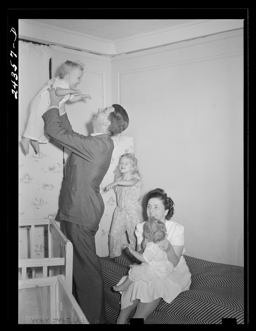 Family living at Forest Hills. New York City. Sourced from the Library of Congress.