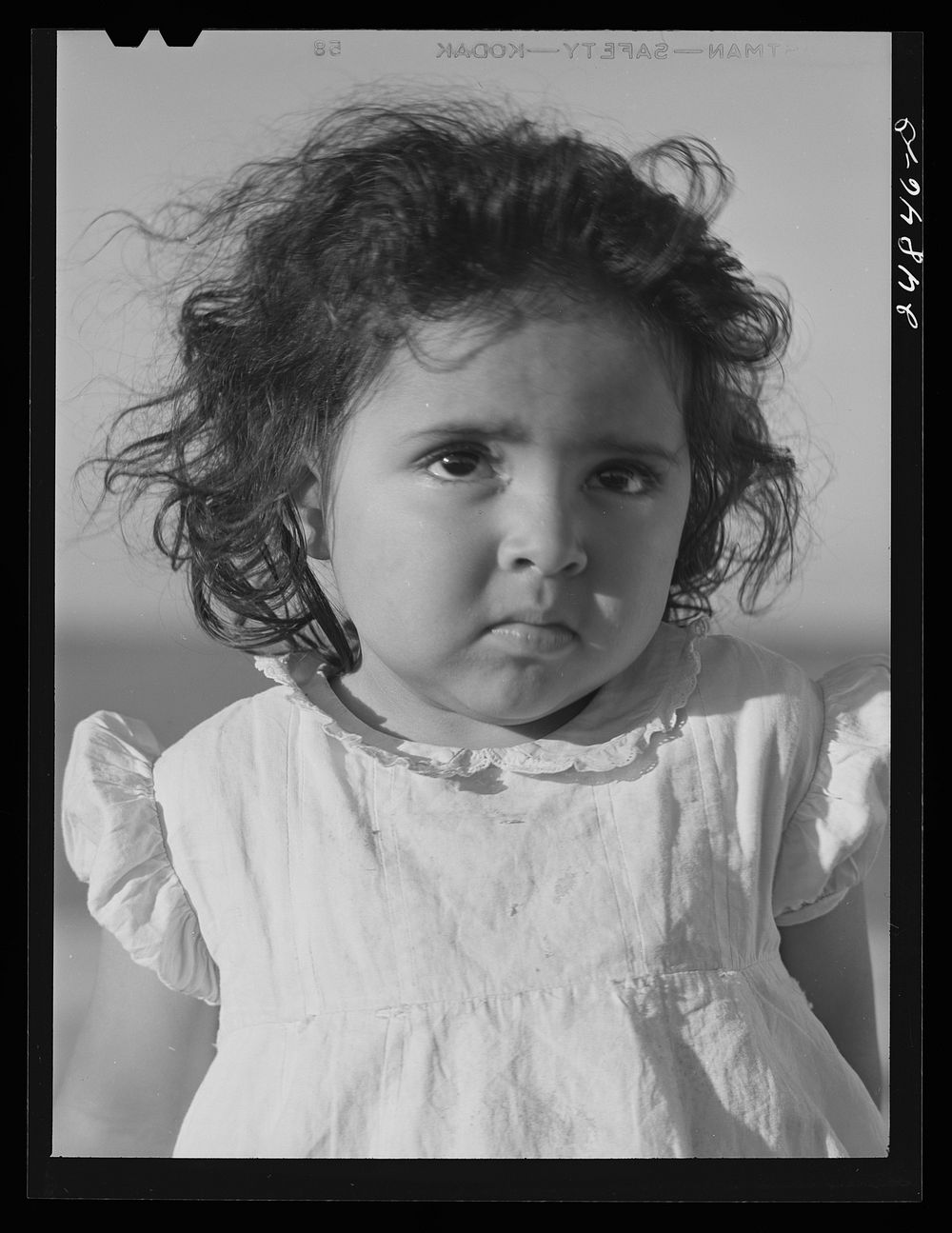 [Untitled photo, possibly related to: Migratory worker's child. Robstown camp, Texas]. Sourced from the Library of Congress.