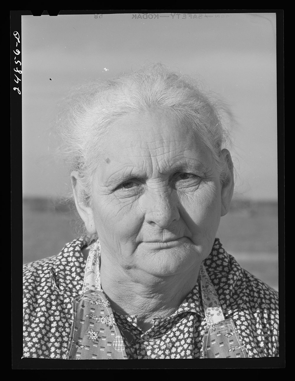 Mother of migratory worker. FSA (Farm Security Administration) camp, Robstown, Texas. Sourced from the Library of Congress.