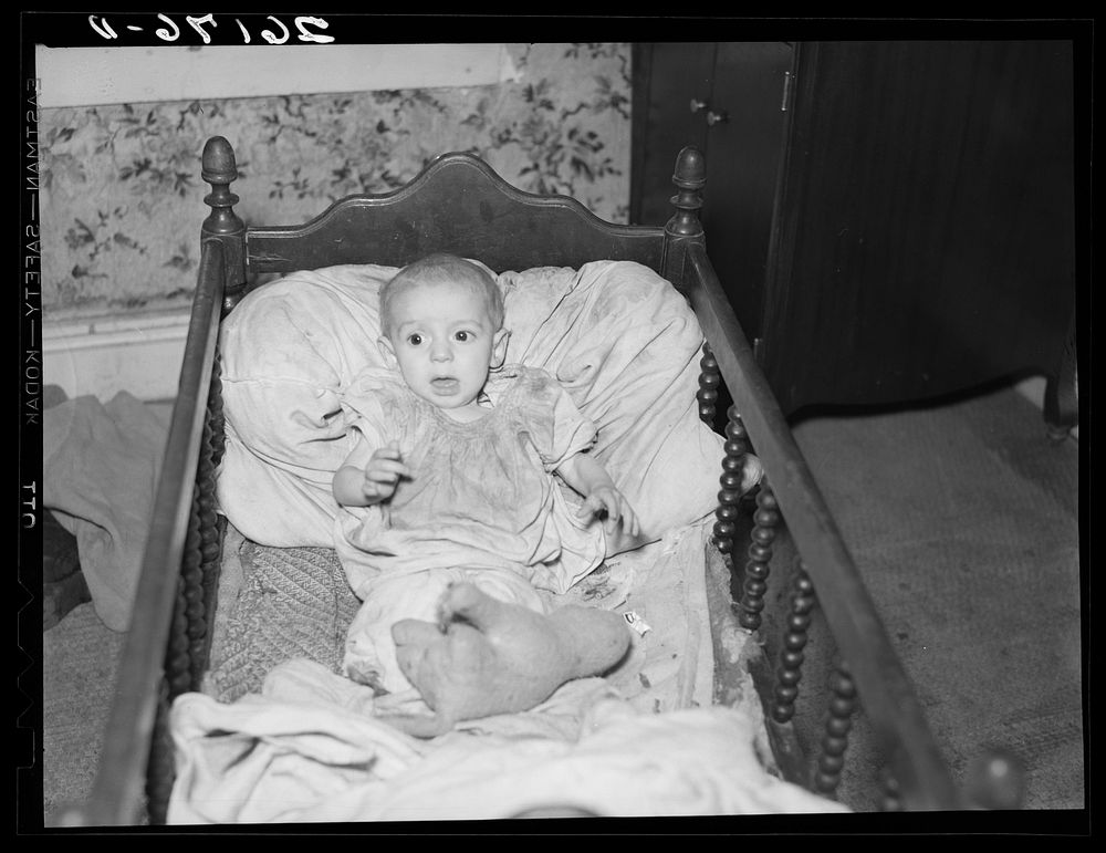 [Untitled photo, possibly related to: Mrs. Wallace and baby. Oswego County, New York]. Sourced from the Library of Congress.