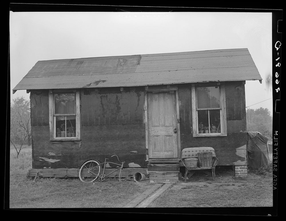 Home of agricultural worker. Burlington County, New Jersey. Sourced from the Library of Congress.