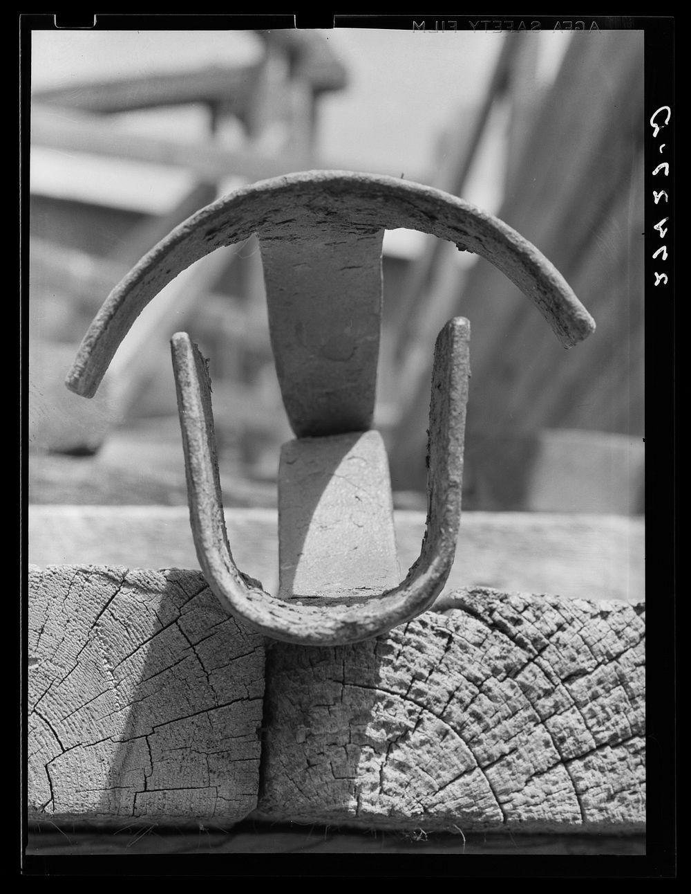 Branding iron used on Quarter Circle 'U' Ranch. Montana. Sourced from the Library of Congress.