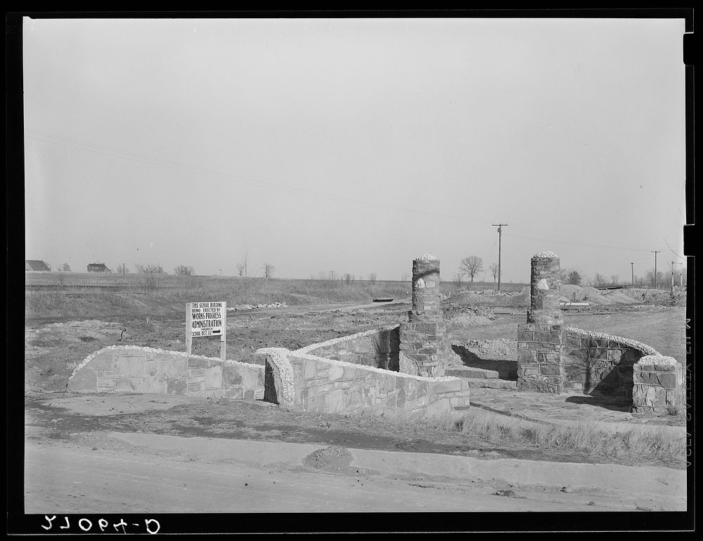 WPA (Works Progress  Administration) project. Williamson County, Illinois. Sourced from the Library of Congress.