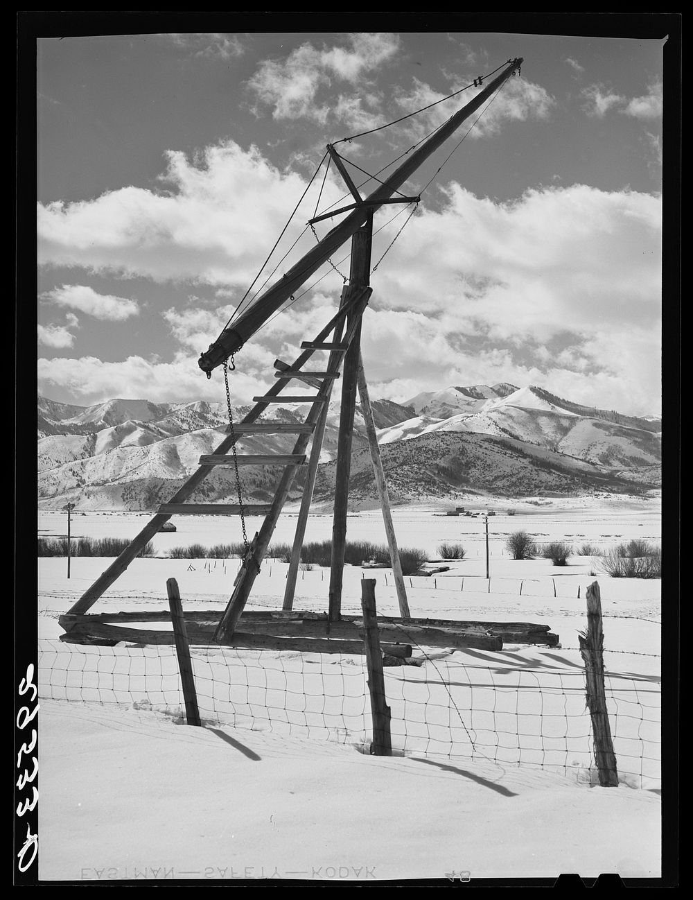 [Untitled photo, possibly related to: Hay stacker. Summit County, Utah]. Sourced from the Library of Congress.