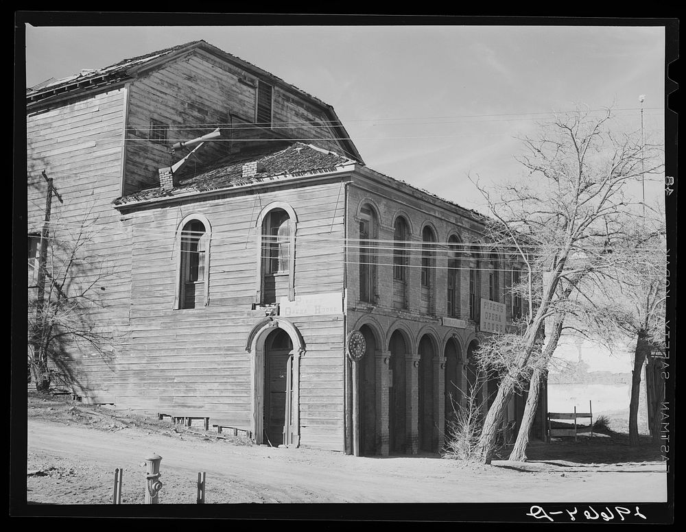 Pipers Opera House. Virginia City, Nevada. Sourced from the Library of Congress.