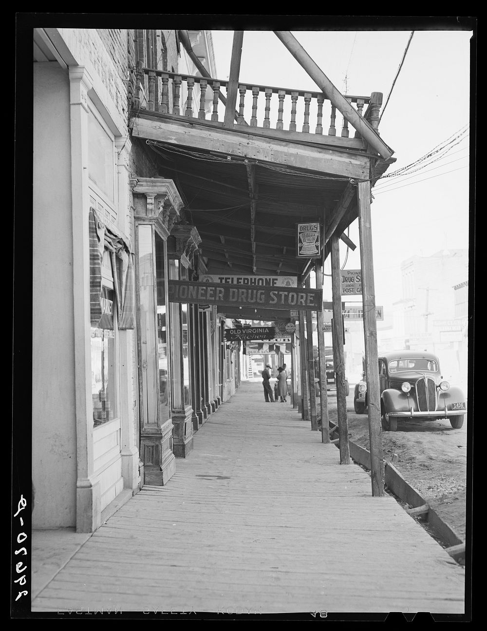 Stores on main street. Virginia City, Nevada. Sourced from the Library of Congress.