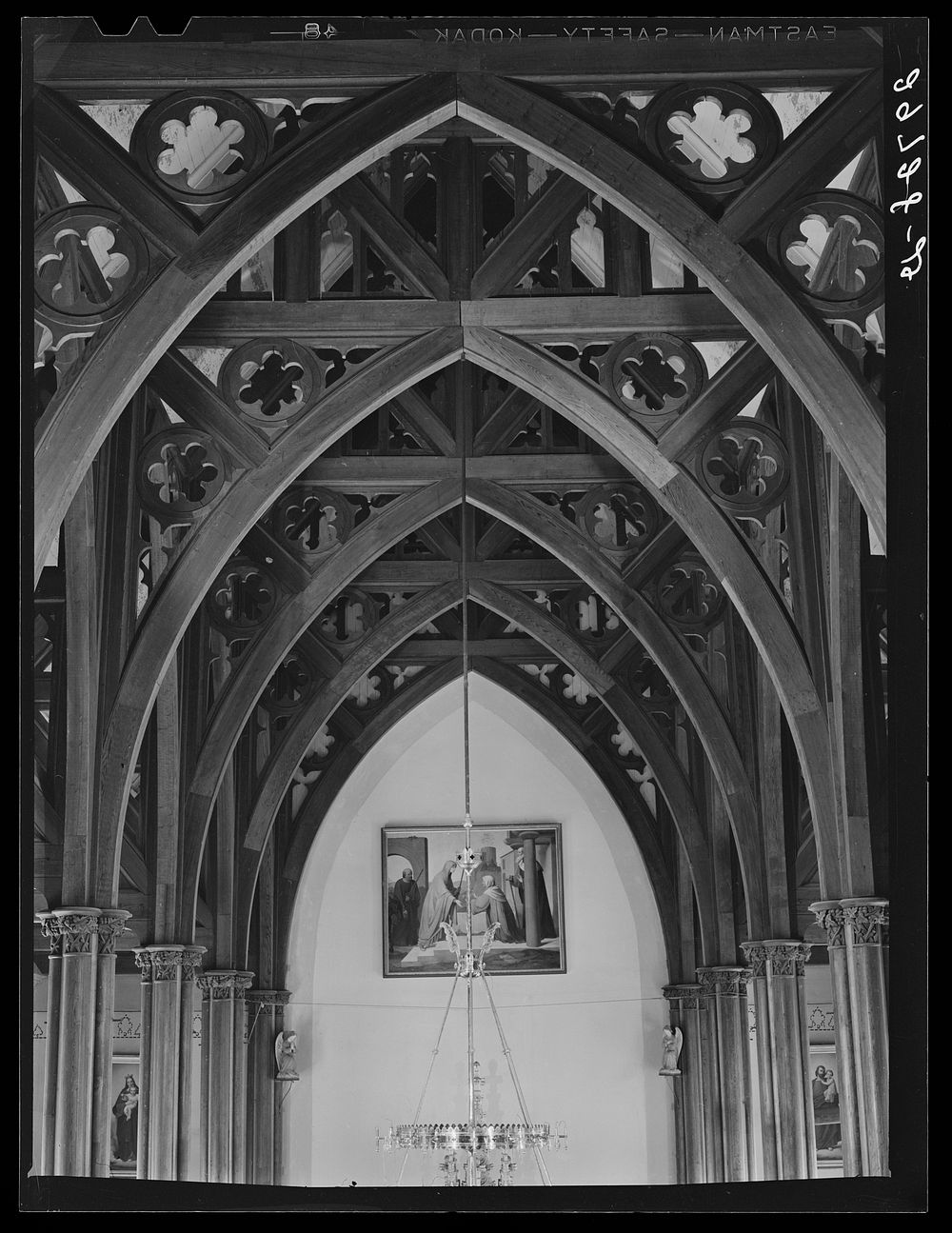 Interior. Church of Saint Mary's in the Mountains. Virginia City, Nevada. Sourced from the Library of Congress.