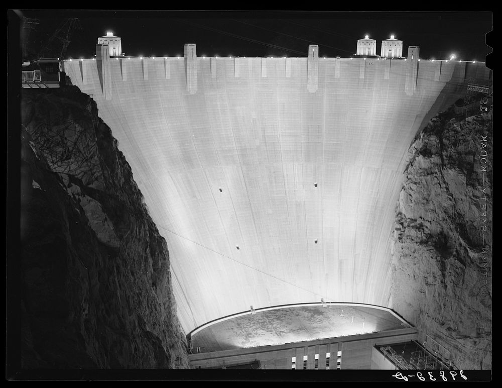 Boulder Dam. Nevada. Sourced from the Library of Congress.