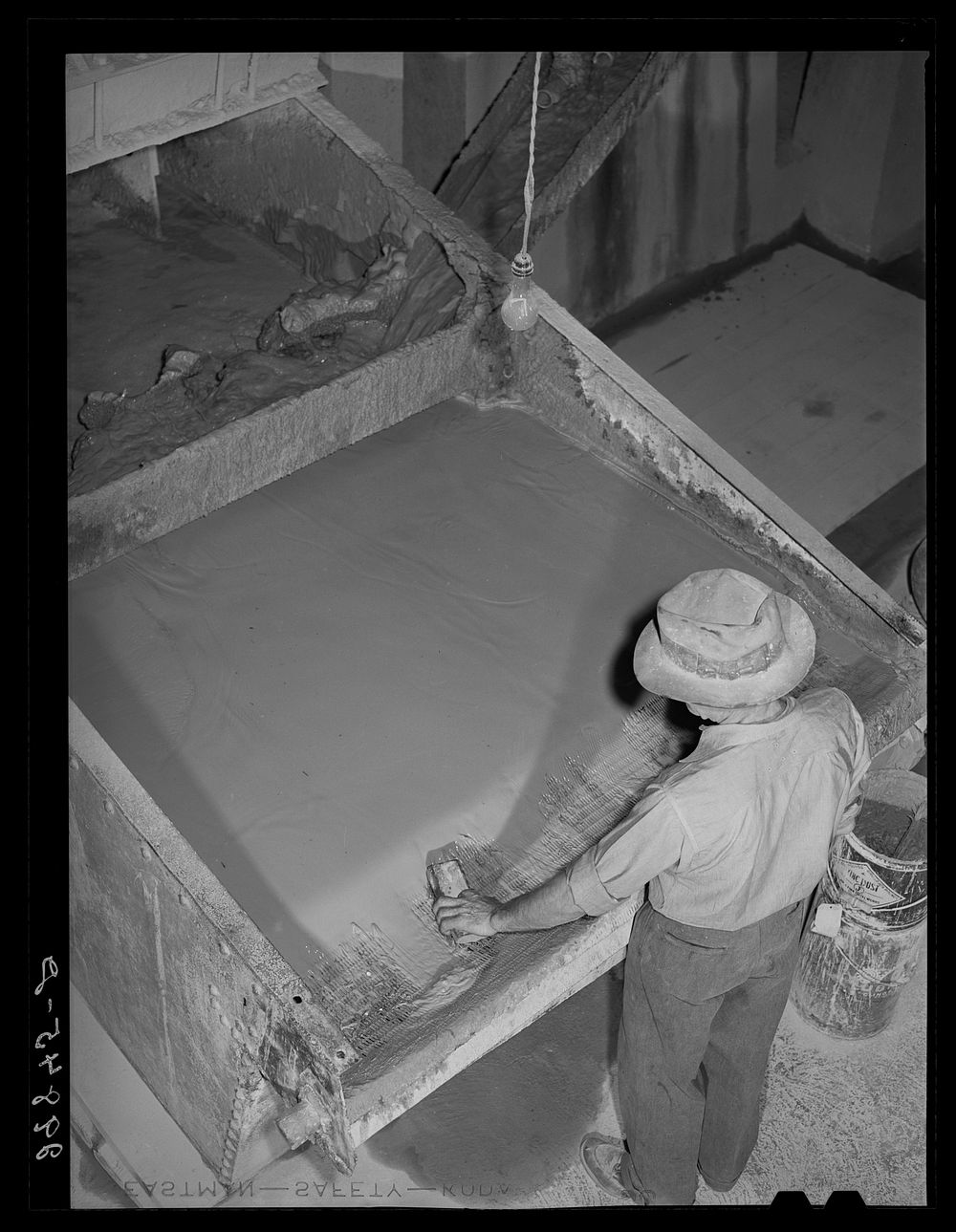 Settling tank in gold ore. Mill. El Dorado Canyon, Nevada. Sourced from the Library of Congress.
