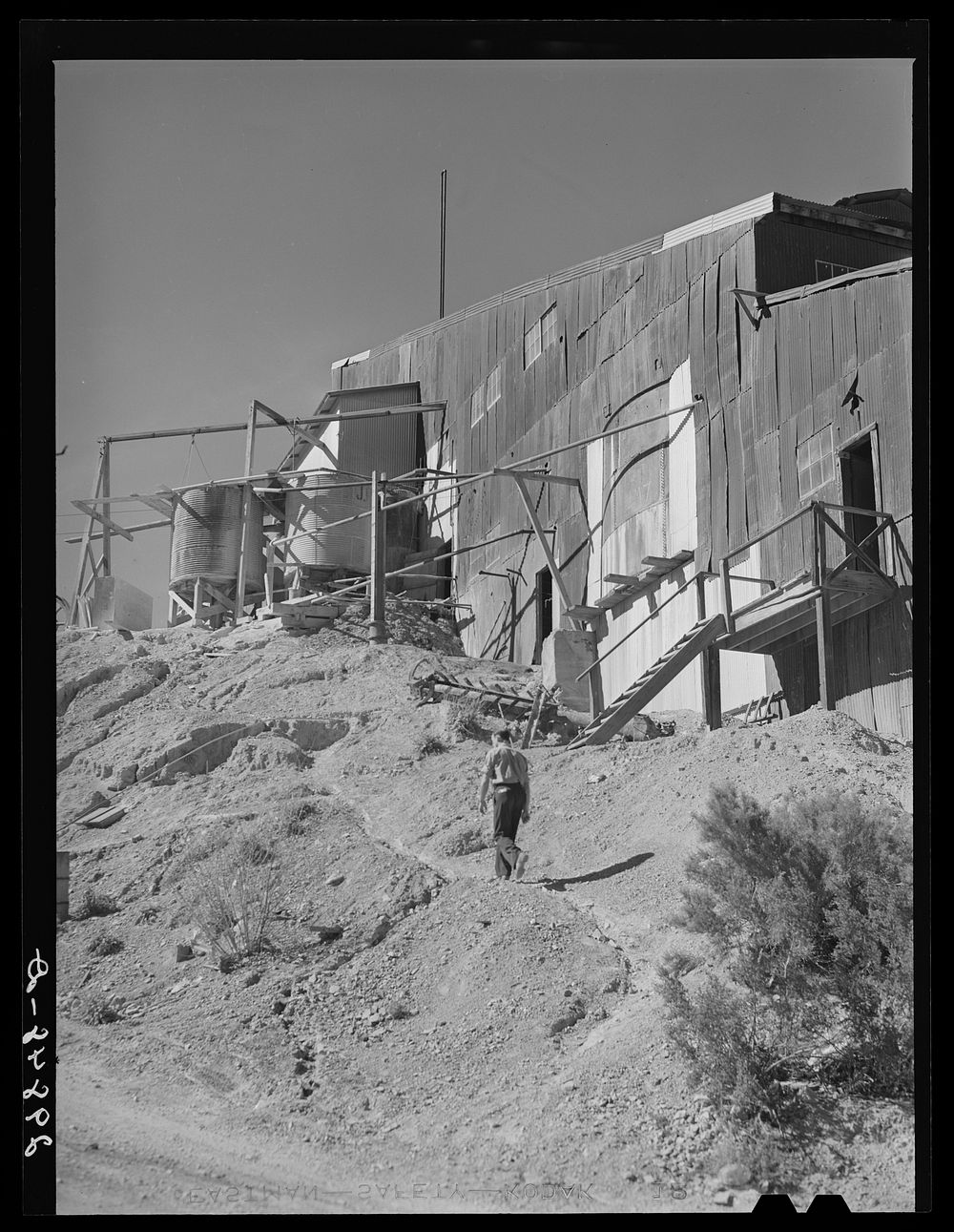 Mill for processing gold and silver ores. El Dorado Canyon, Clark County, Nevada. Sourced from the Library of Congress.