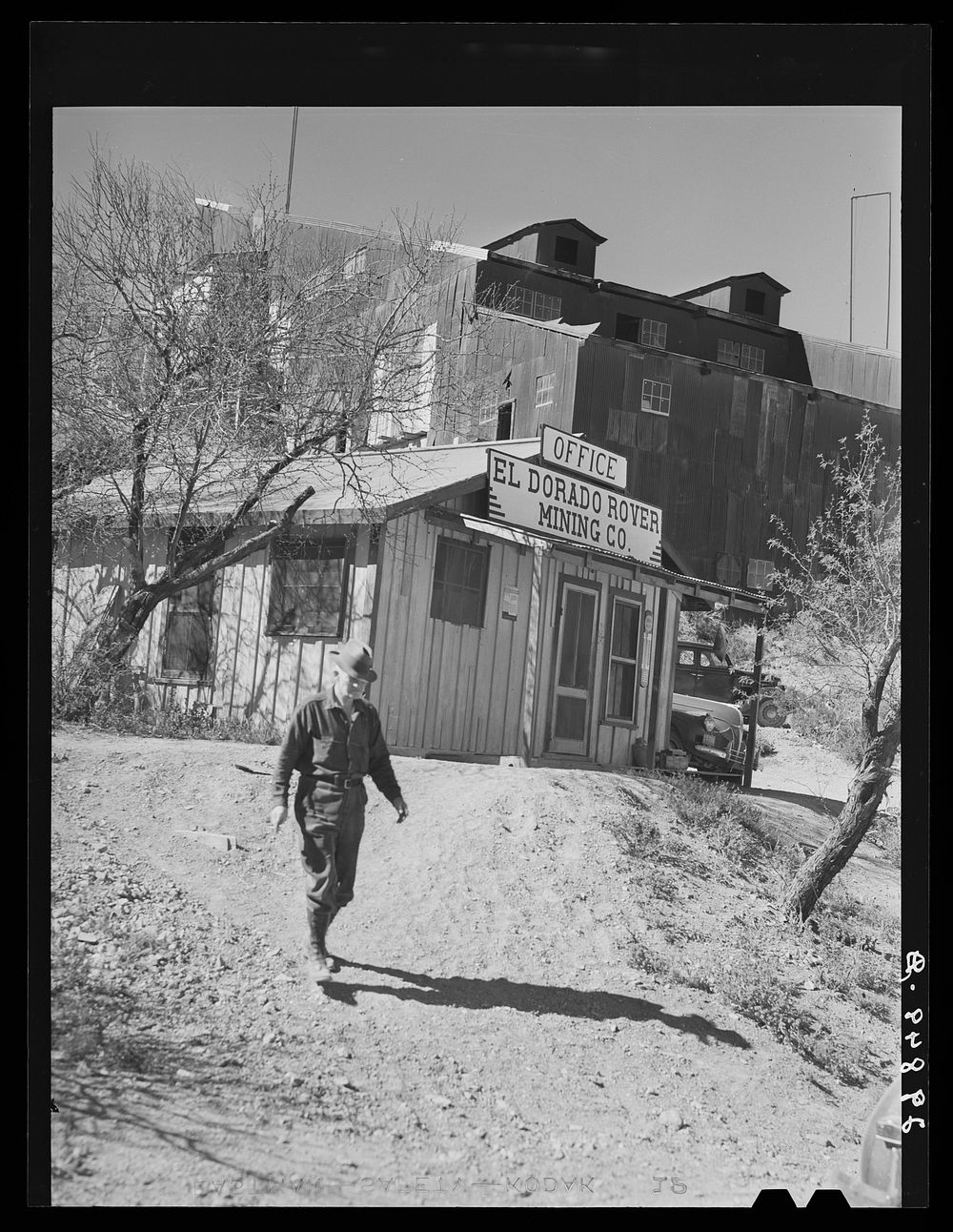 Gold mine office. El Dorado Canyon, Clark County, Nevada. Sourced from the Library of Congress.