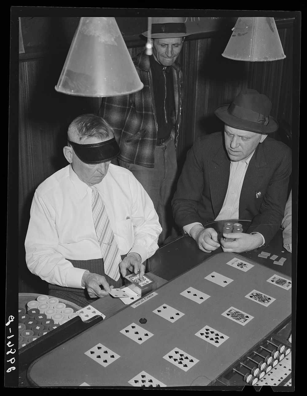 Dealing faro. Las Vegas, Nevada. Sourced from the Library of Congress.