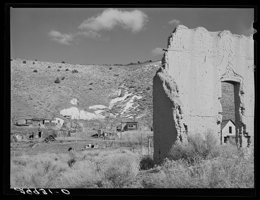 Ghost mining town. Austin, Nevada. Sourced from the Library of Congress.