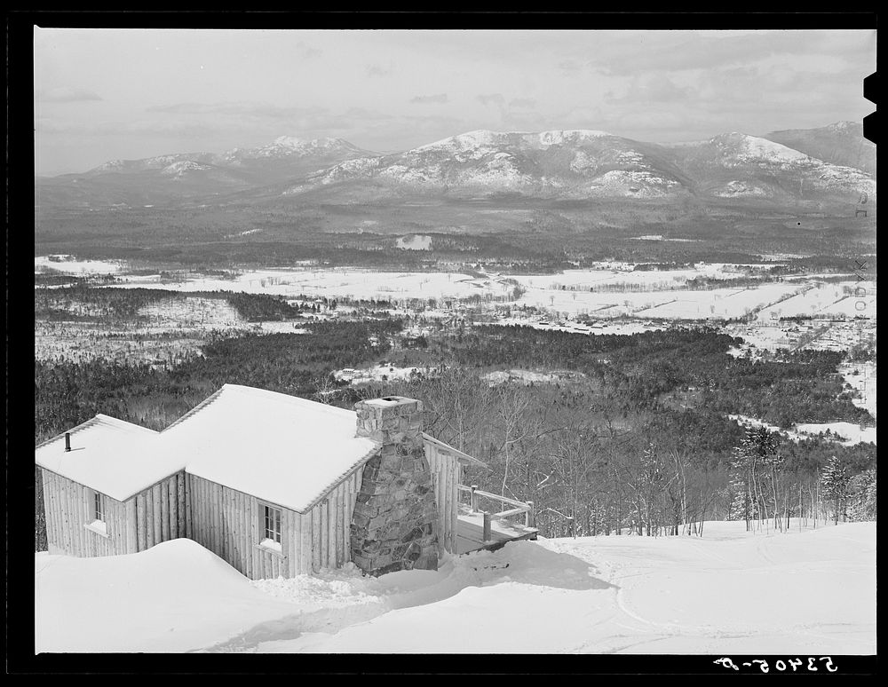 [Untitled photo, possibly related to: North Conway, New Hampshire, and Presidential range of White Mountains in distance.…