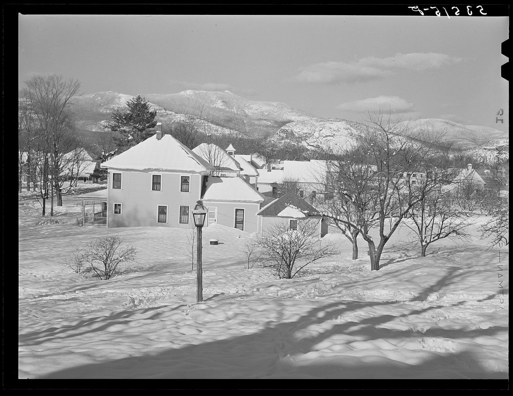 [Untitled photo, possibly related to: Residential section in North Conway, New Hampshire]. Sourced from the Library of…