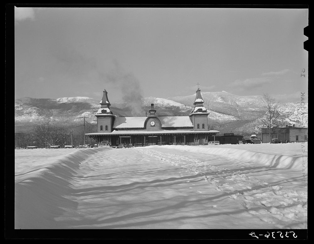 Railway station. North Conway, New Hampshire. Sourced from the Library of Congress.