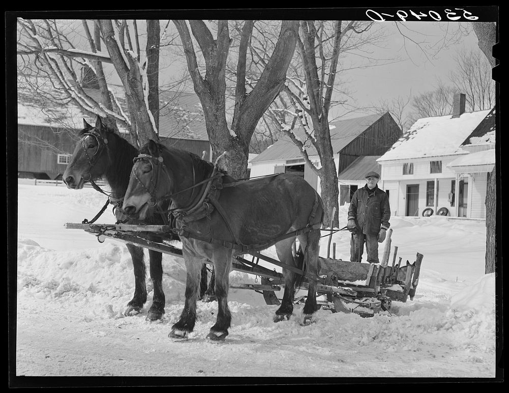 [Untitled photo, possibly related to: Farmhouse on main highway near Putney, Vermont]. Sourced from the Library of Congress.