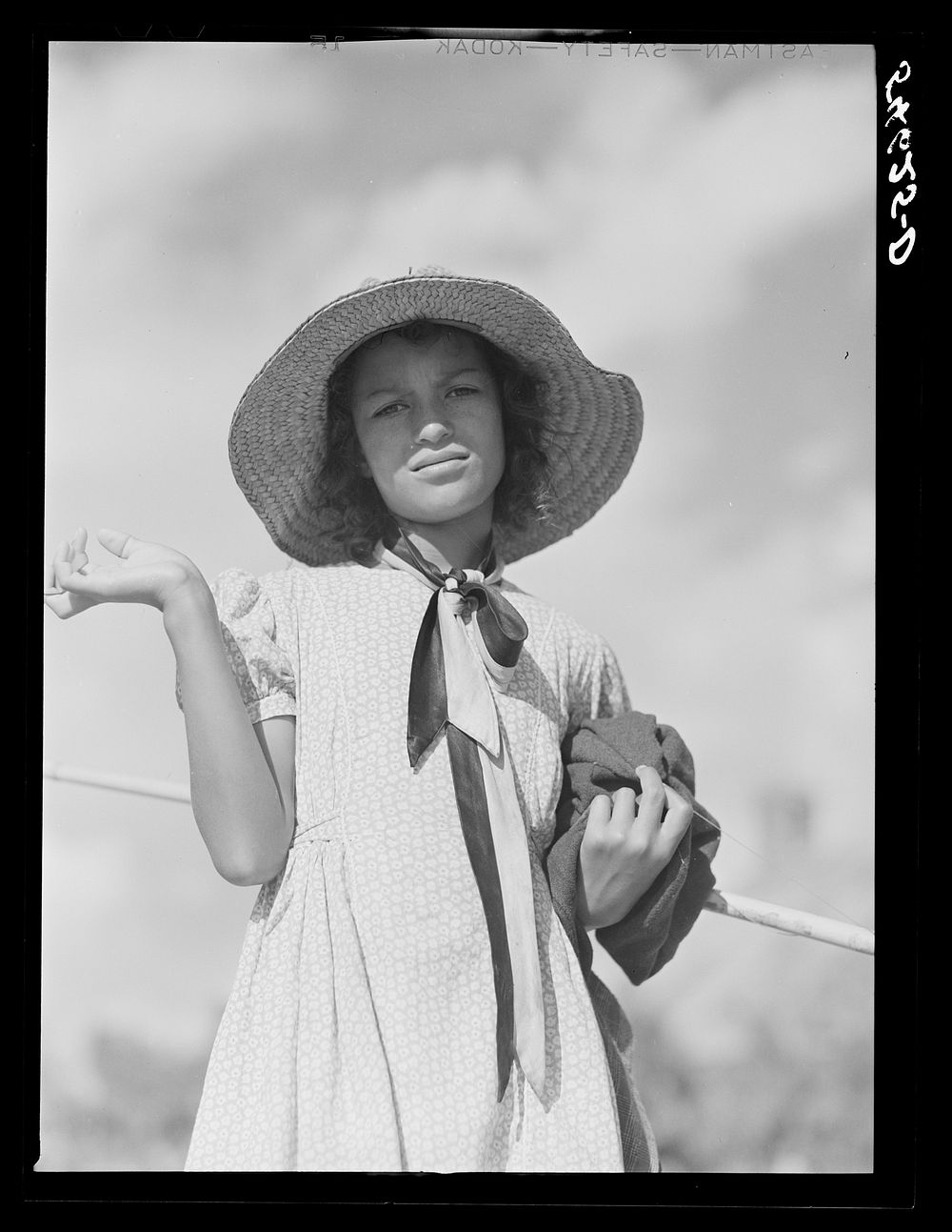 Melrose, Natchitoches Parish, Louisiana. Daughter of mulatto family returning home after fishing in the Cane River. Sourced…