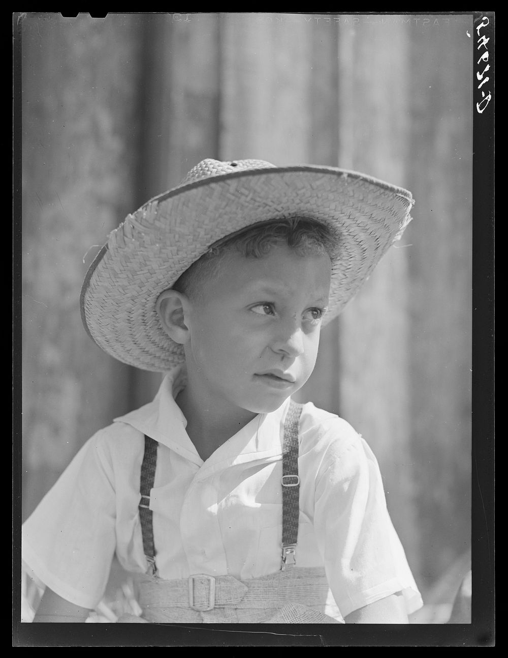 [Untitled photo, possibly related to: Melrose, Natchitoches Parish, Louisiana. Son of mulatto servant on John Henry cotton…