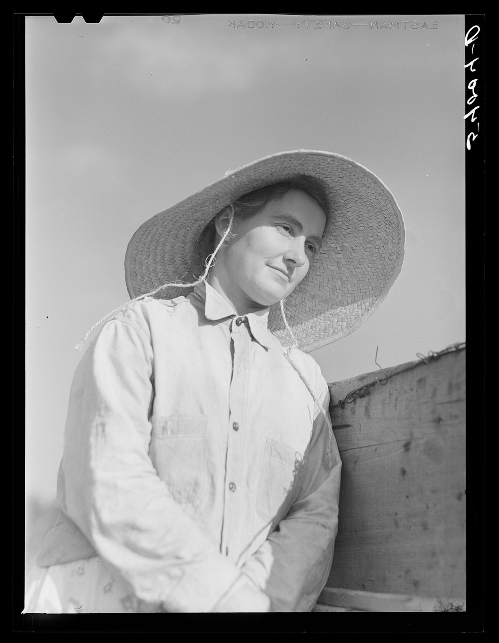 Mrs. W.D. Anglin, who had been helping her husband in the field. Transylvania Project, Louisiana. Sourced from the Library…
