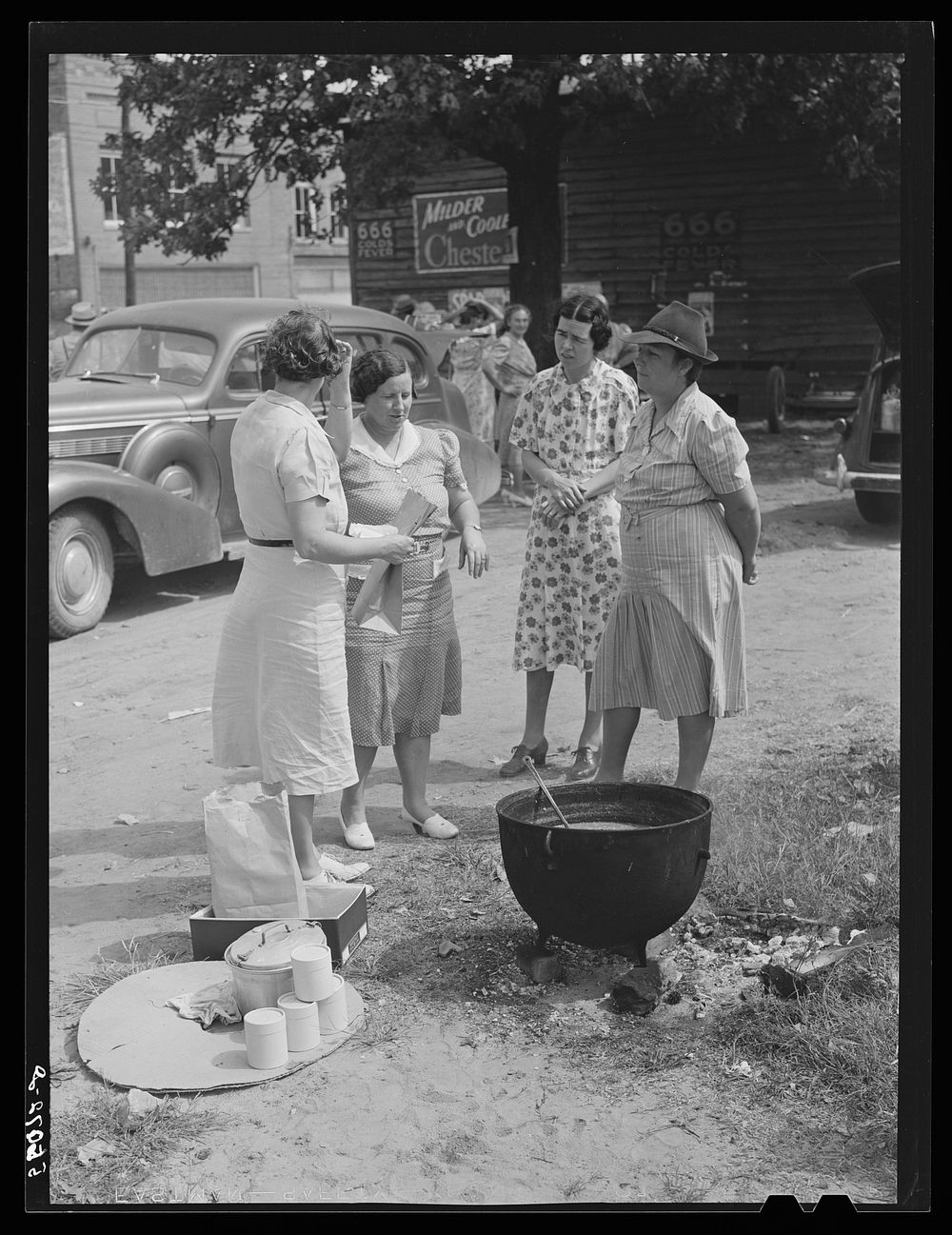 Parent Teachers Association of Prospect Hill, Caswell County, serving and selling Brunswick stew dinner in Mebane, North…