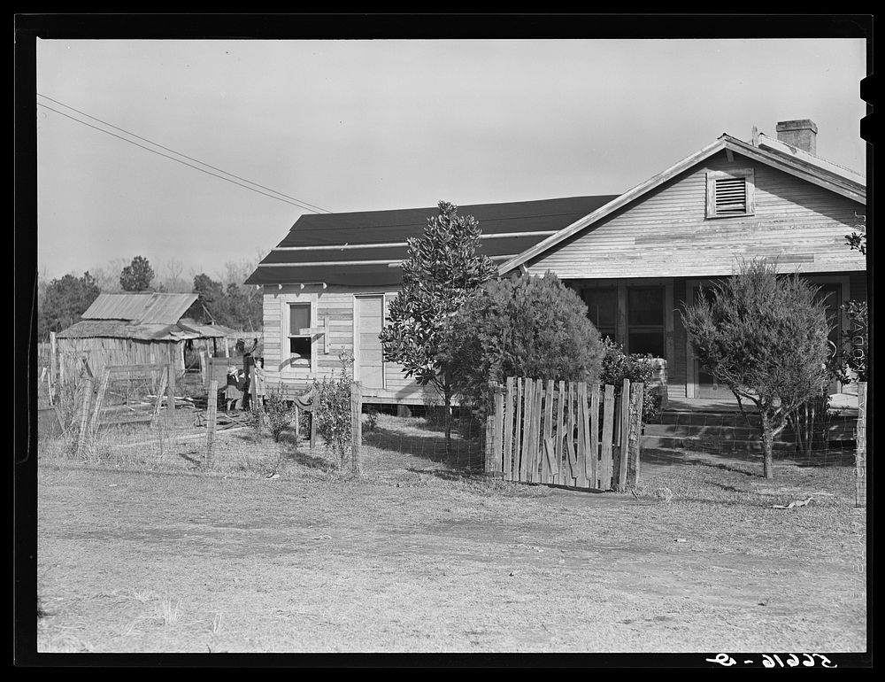House with new addition for accommodations for construction workers.  Alexandria, Louisiana. Sourced from the Library of…