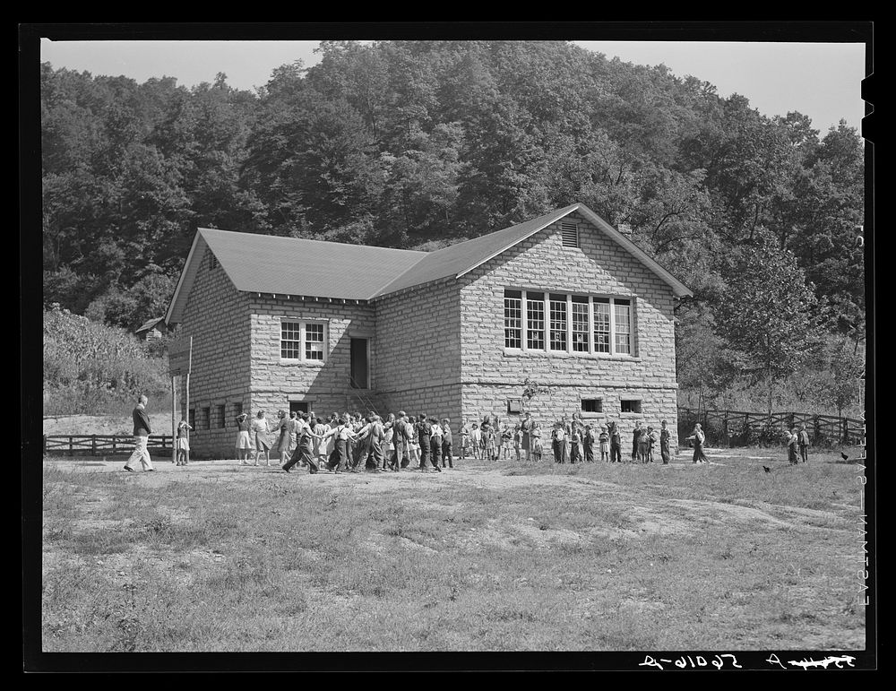 [Untitled photo, possibly related to: Big Rock school, built since Mrs. Marie R. Turner has been county superintendent. She…