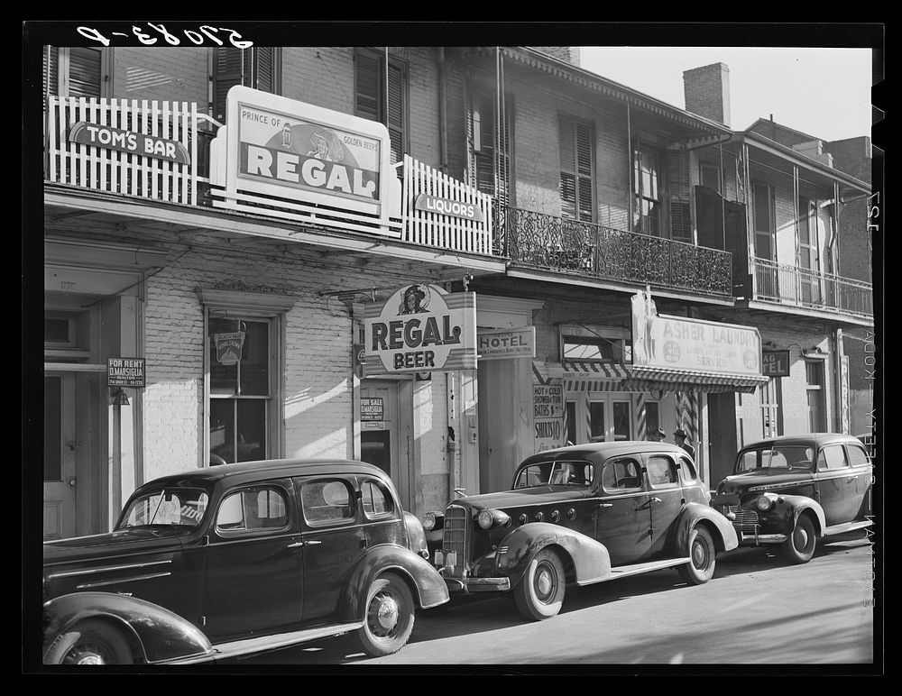 Old buildings in New Orleans, Louisiana. Sourced from the Library of Congress.